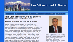 Joel Bennett Law - custom design Website Design , Website Developed - Website Maintained - scv - sfv Santa Clarita - San Fernando Valley